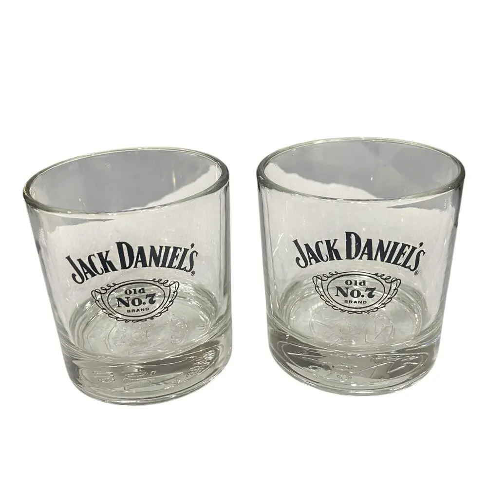 Set of 2 Jack Daniels Glasses Bourbon Whiskey Rocks Limited Edition
